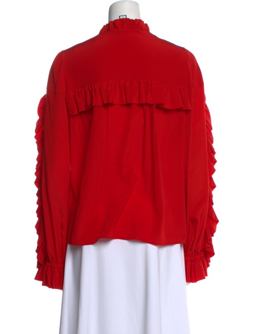 Alexis Silk Mock Neck Blouse