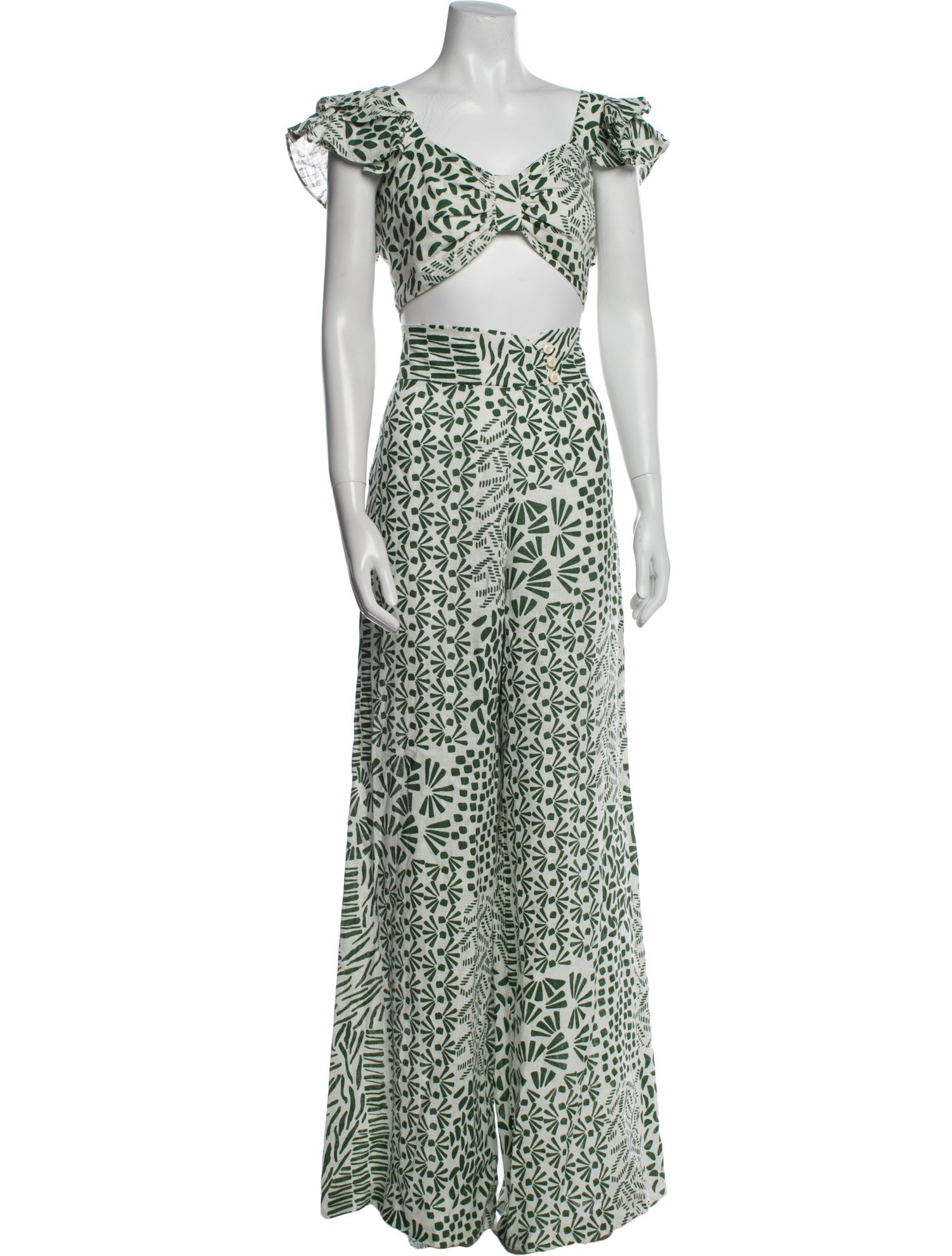 Alexis Linen Printed Pant Set