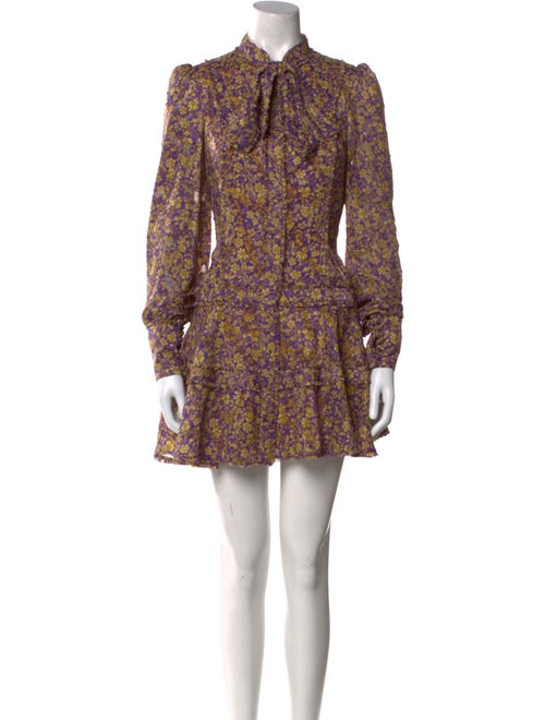 Alexis Floral Print Mini Dress