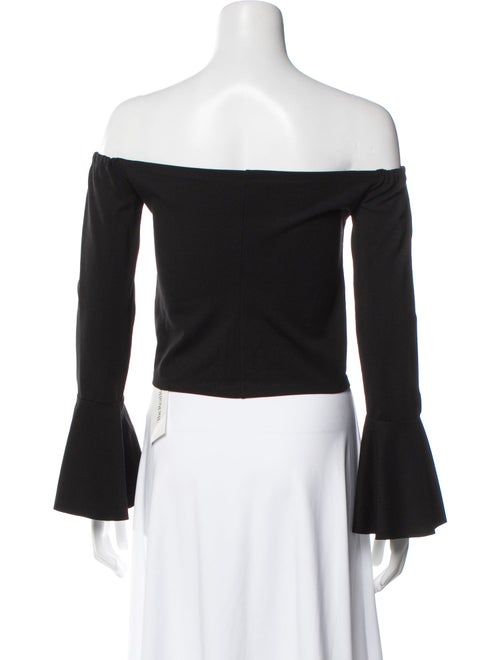 Alexis Off-The-Shoulder Three-Quarter Sleeve Crop Top