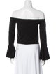 Alexis Off-The-Shoulder Three-Quarter Sleeve Crop Top