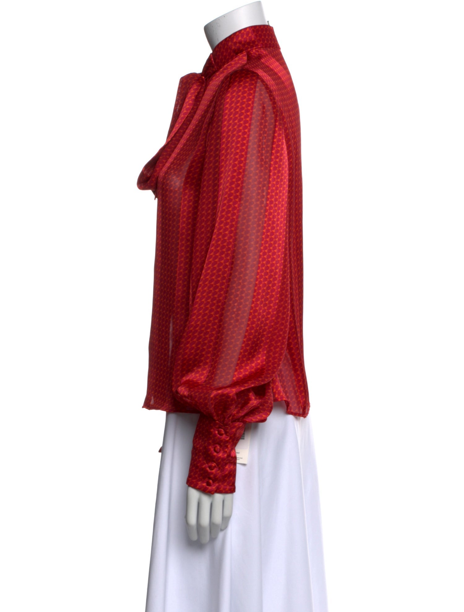 Alexis Printed Mock Neck Blouse