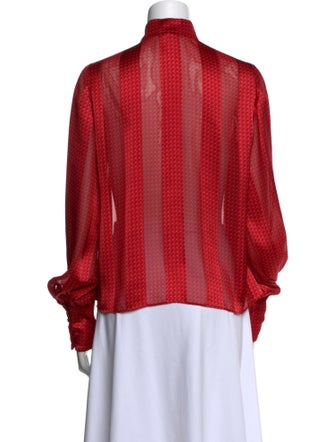 Alexis Printed Mock Neck Blouse