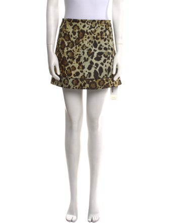 Alexis Animal Print Mini Skirt