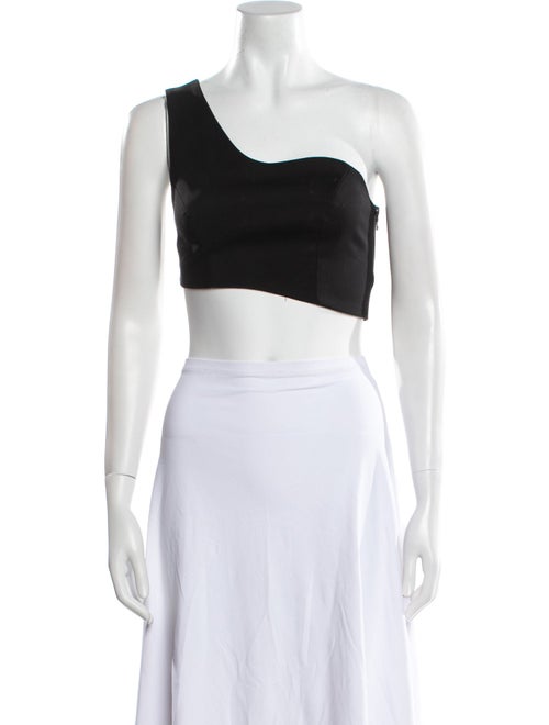 Alexis One-Shoulder Sleeveless Crop Top