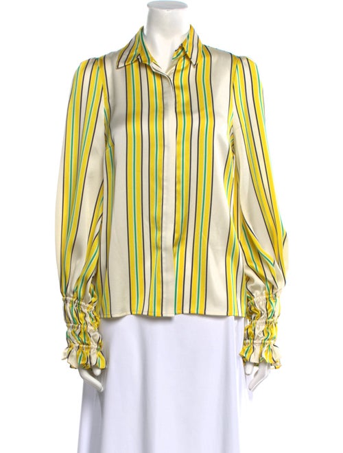Alexis Striped Long Sleeve Button-Up Top