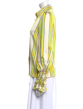 Alexis Striped Long Sleeve Button-Up Top