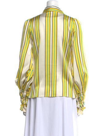 Alexis Striped Long Sleeve Button-Up Top