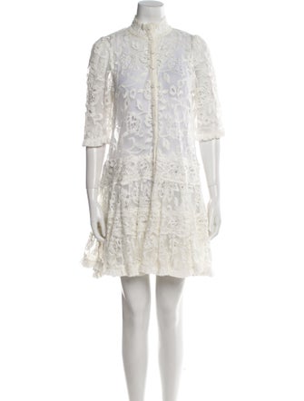 Alexis Lace Pattern Mini Dress