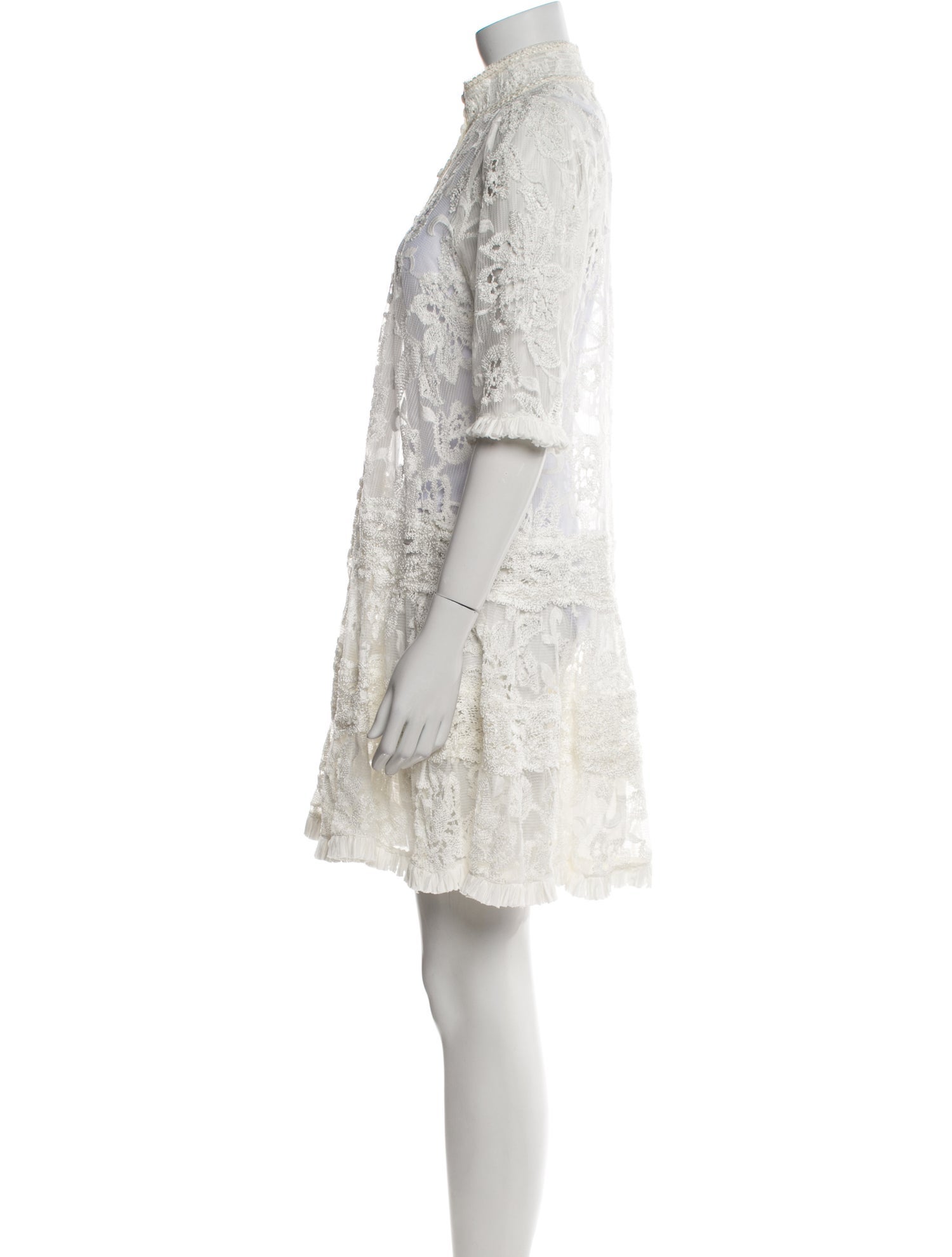 Alexis Lace Pattern Mini Dress