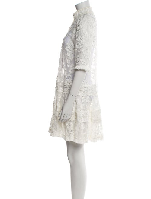 Alexis Lace Pattern Mini Dress