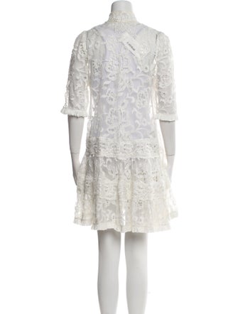 Alexis Lace Pattern Mini Dress