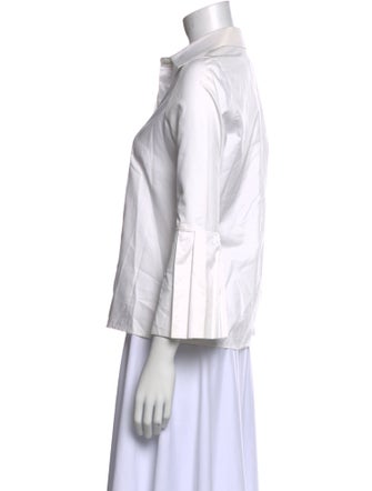 Alexis Three-Quarter Sleeve Button-Up Top