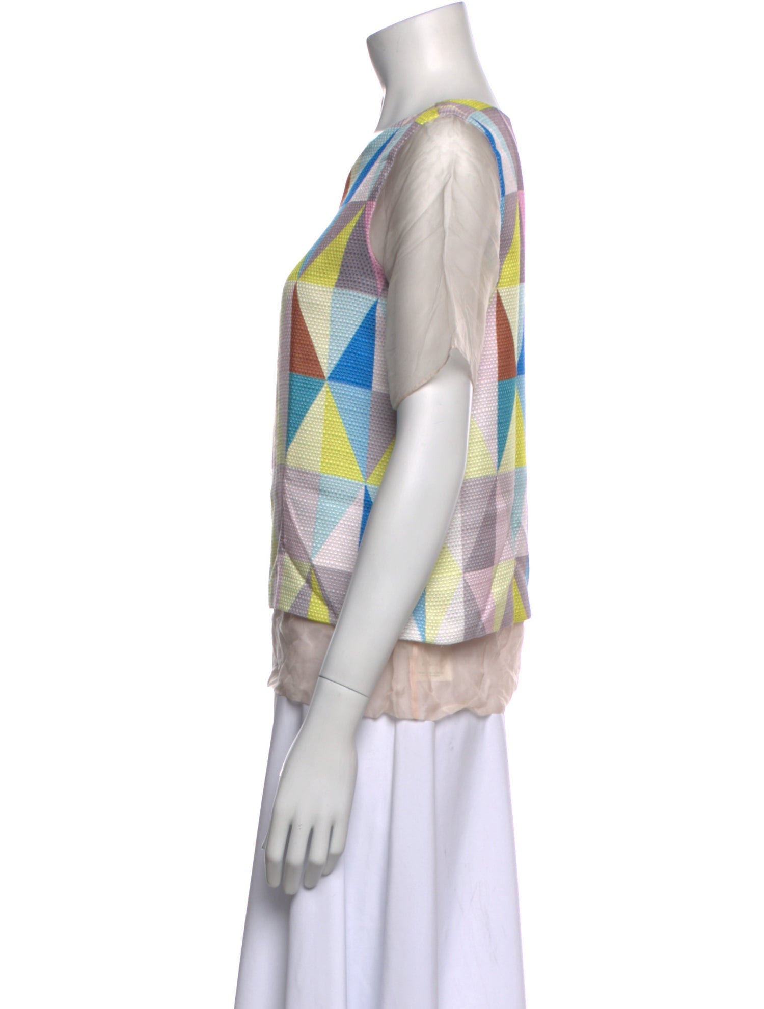 Alexis Printed Scoop Neck Top