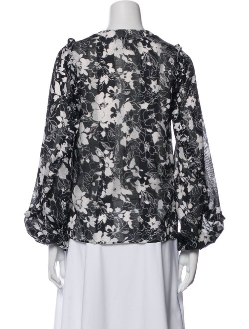 Alexis Floral Print V-Neck Blouse