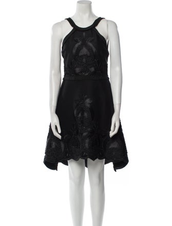 Alexis Lace Pattern Knee-Length Dress