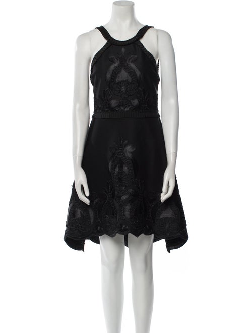 Alexis Lace Pattern Knee-Length Dress