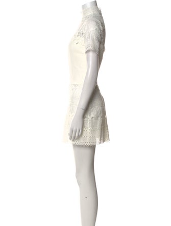 Alexis Lace Pattern Mini Dress