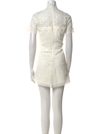 Alexis Lace Pattern Mini Dress