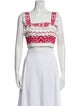 Alexis Printed Square Neckline Crop Top