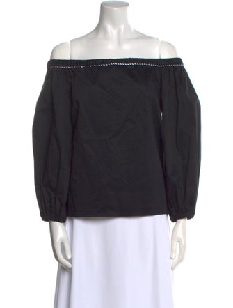 Alexis Off-The-Shoulder Three-Quarter Sleeve Blouse