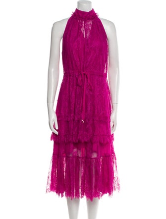 Alexis Mock Neck Midi Length Dress