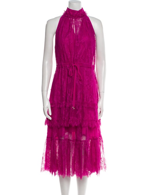 Alexis Mock Neck Midi Length Dress