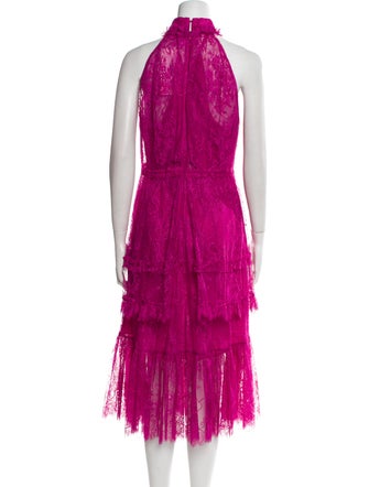 Alexis Mock Neck Midi Length Dress