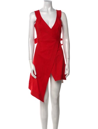 Alexis V-Neck Knee-Length Dress