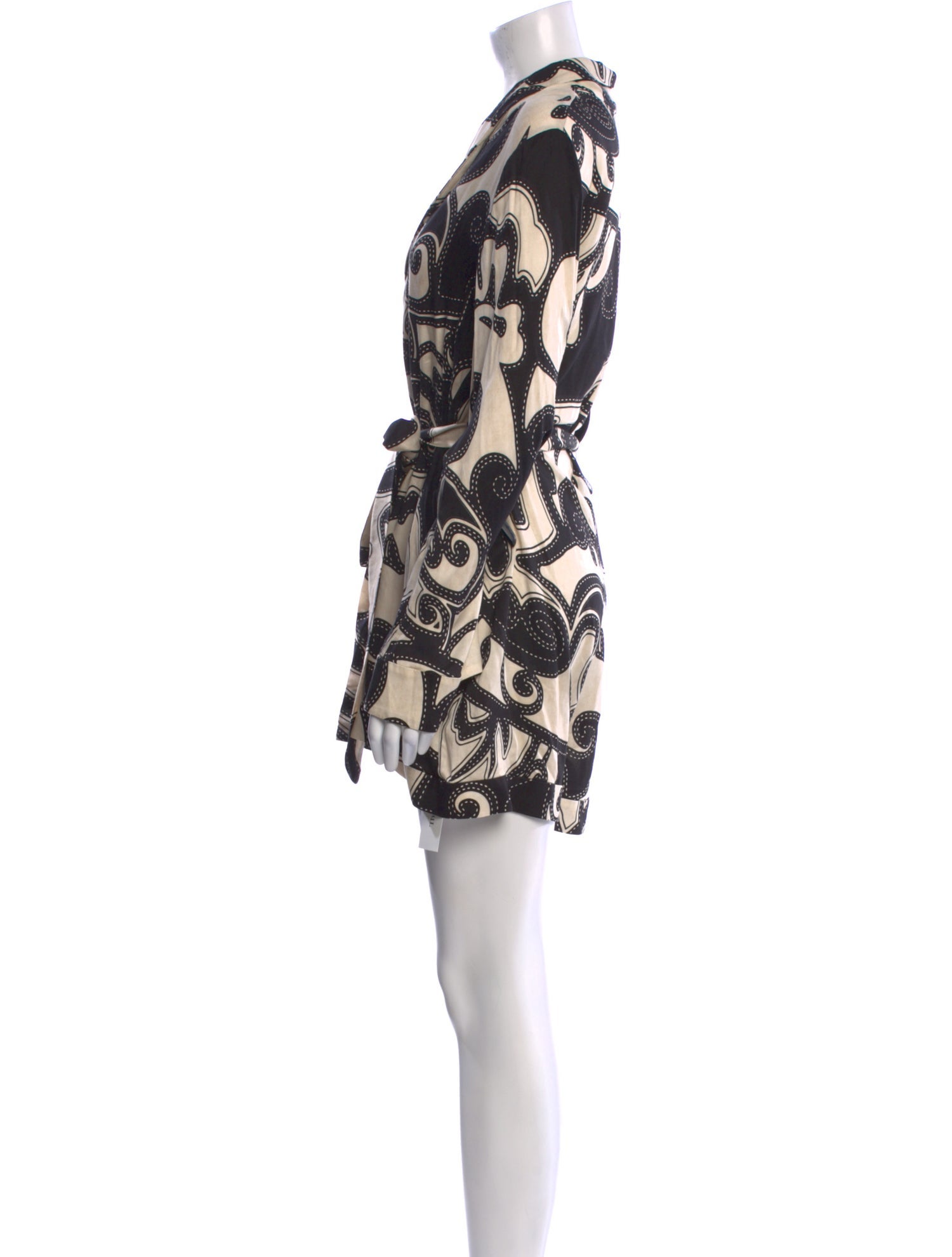 Alexis Printed V-Neck Romper w/ Tags