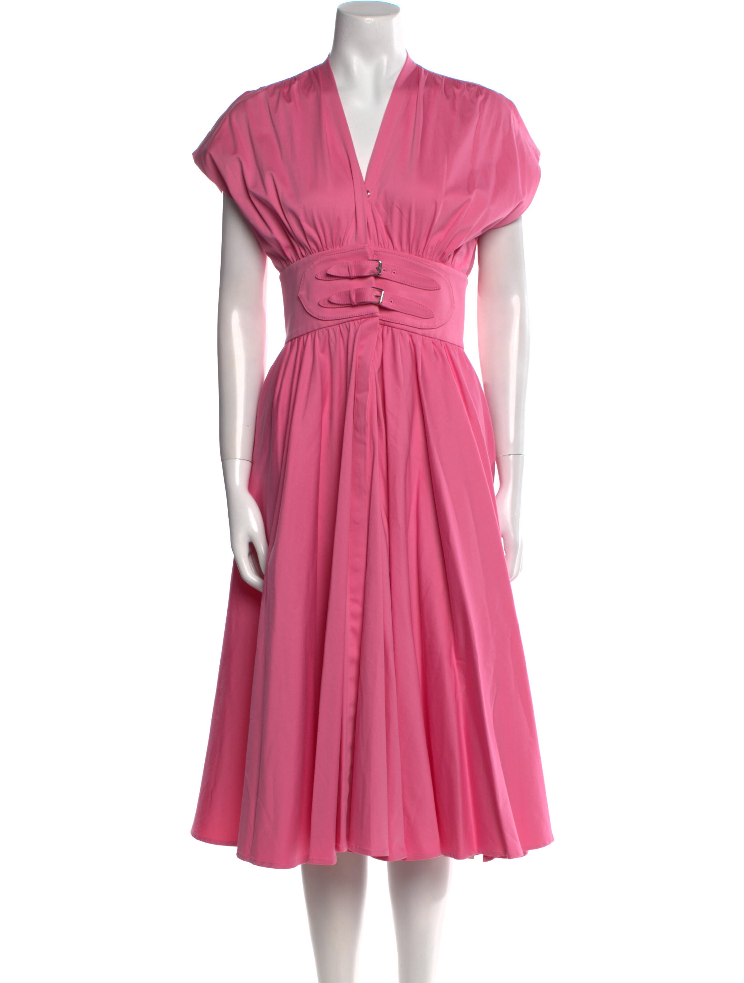 Alexis V-Neck Midi Length Dress