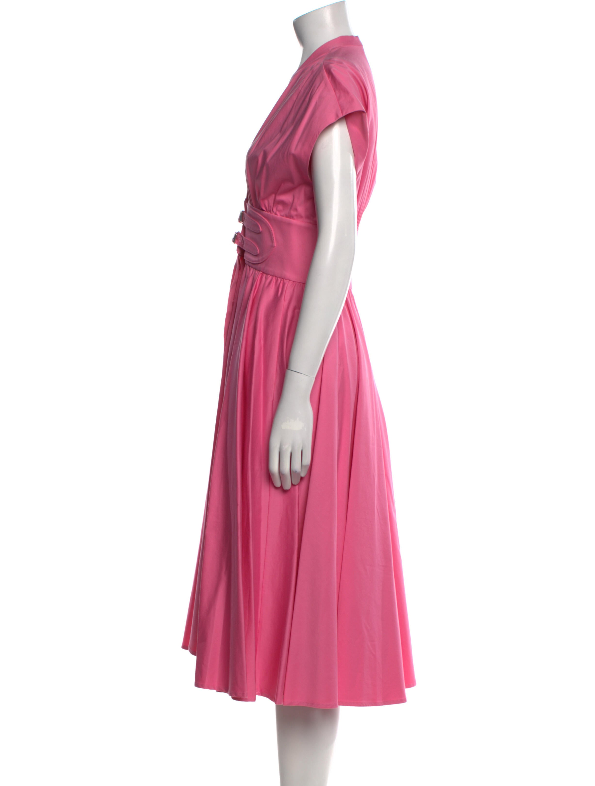 Alexis V-Neck Midi Length Dress