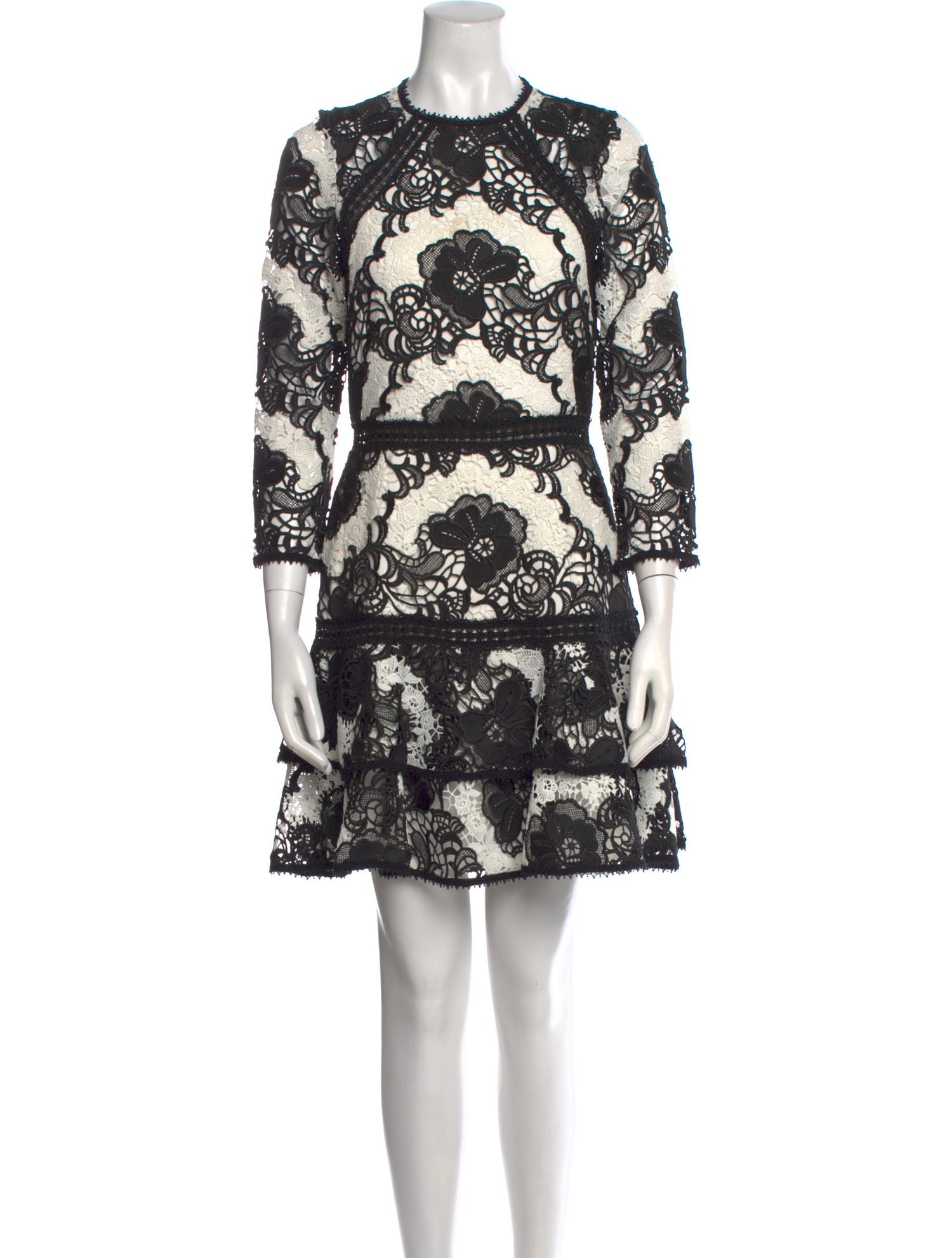 Alexis Lace Pattern Mini Dress