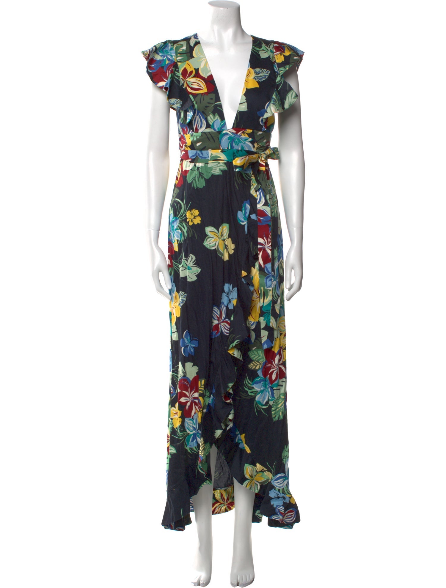 sleeveless a line midi dress ASTR the Label | Harper Smocked A-Line Midi Dress in Navy main image 0