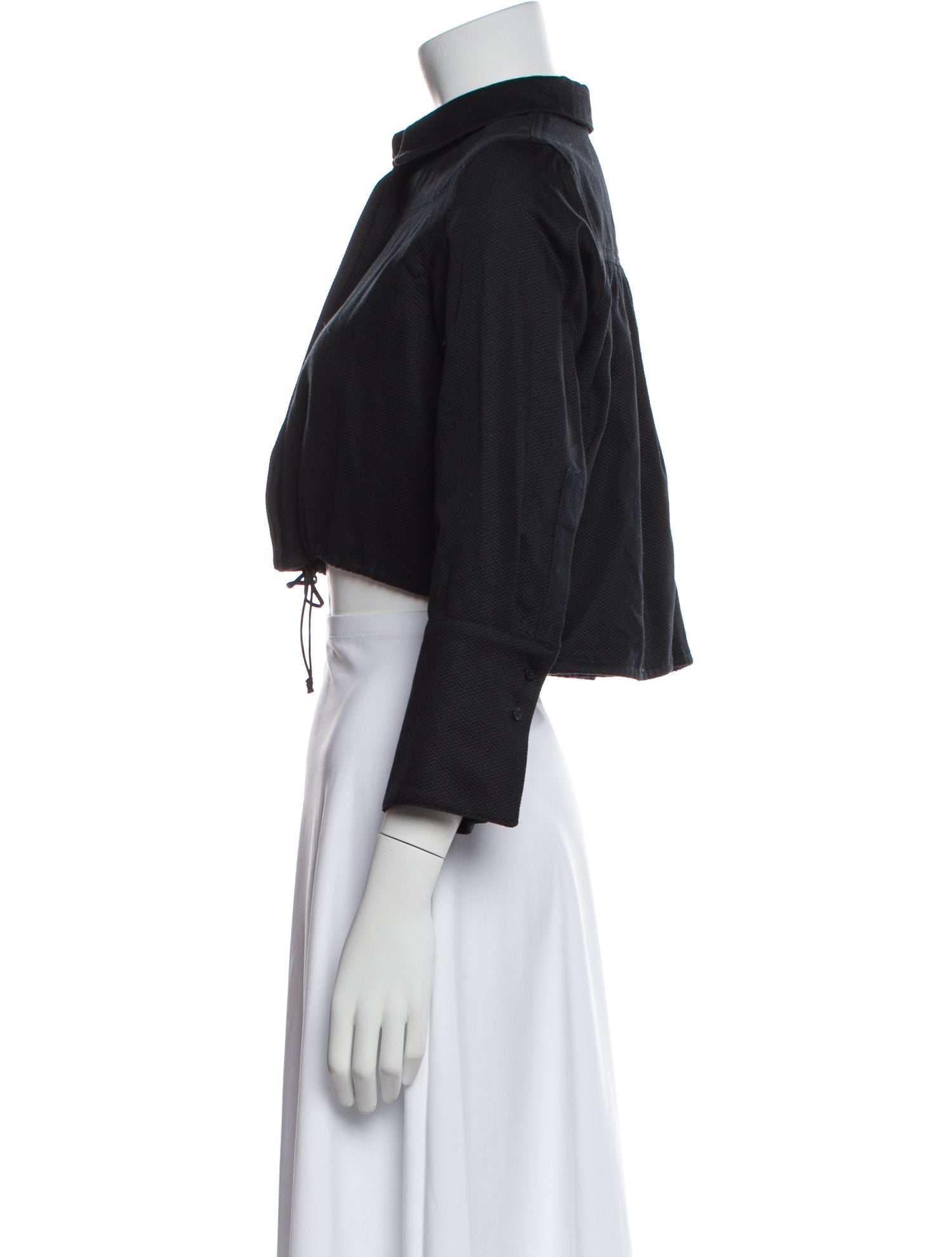 Alexis Three-Quarter Sleeve Crop Top