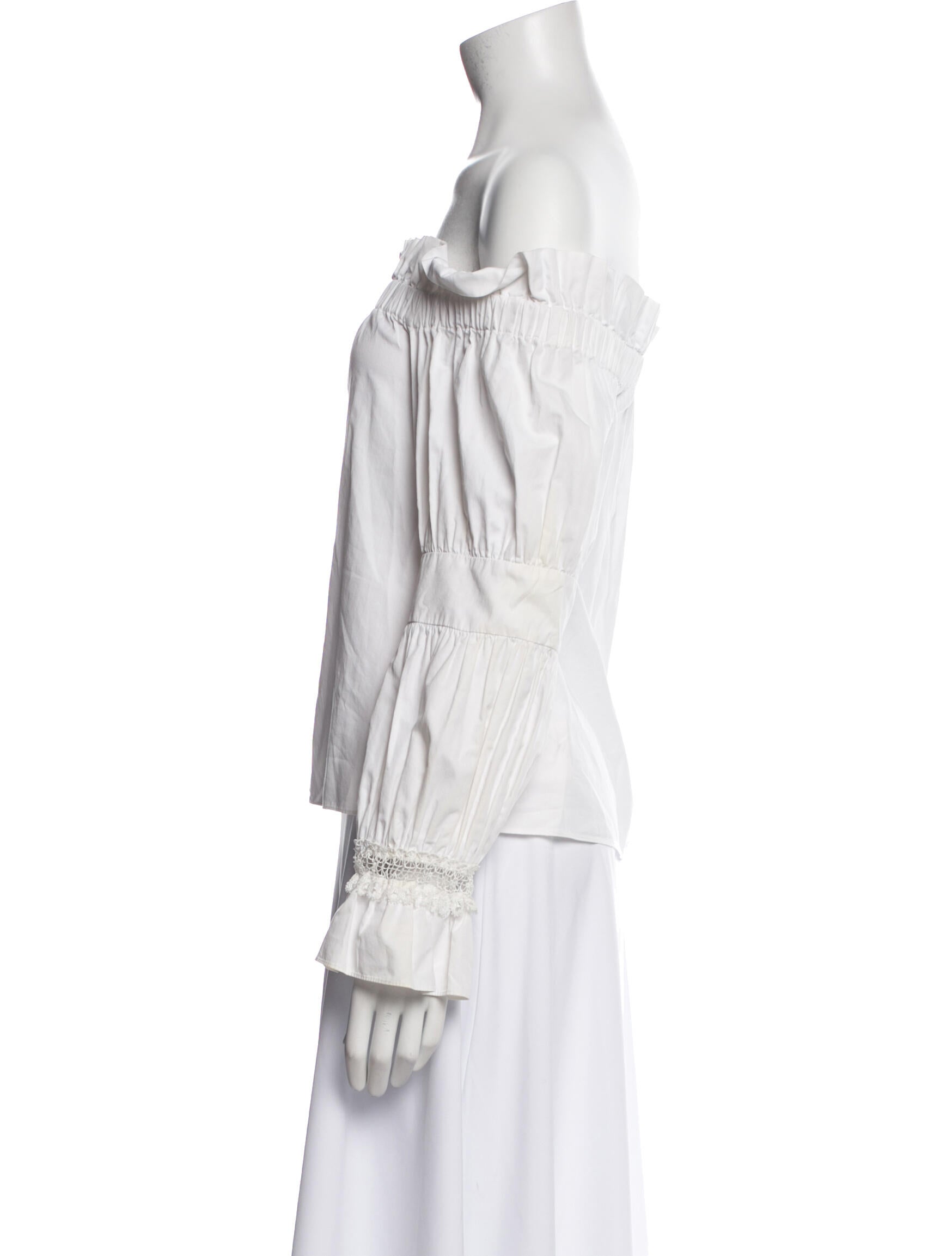 Alexis Off-The-Shoulder Three-Quarter Sleeve Blouse