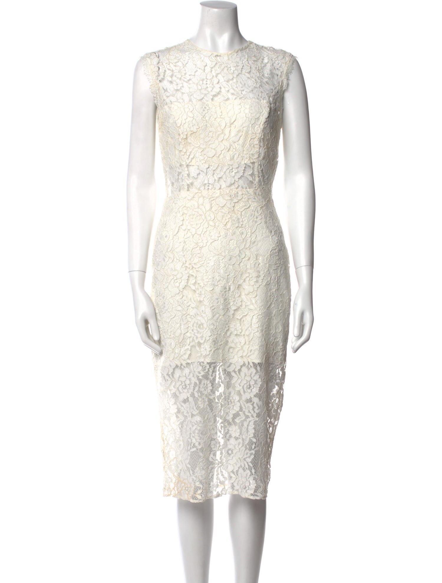 Alexis Lace Pattern Midi Length Dress