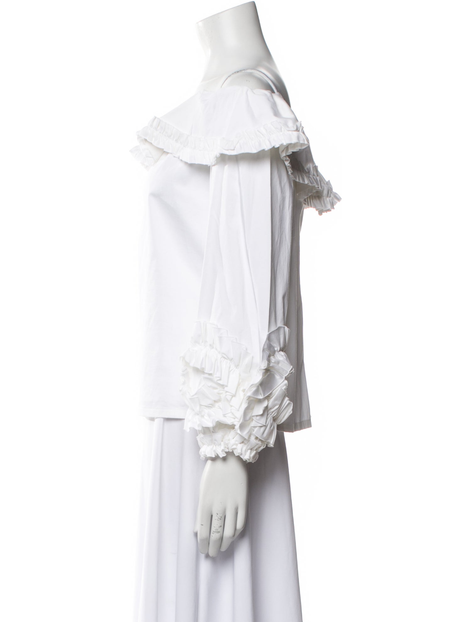 Alexis Off-The-Shoulder Three-Quarter Sleeve Blouse