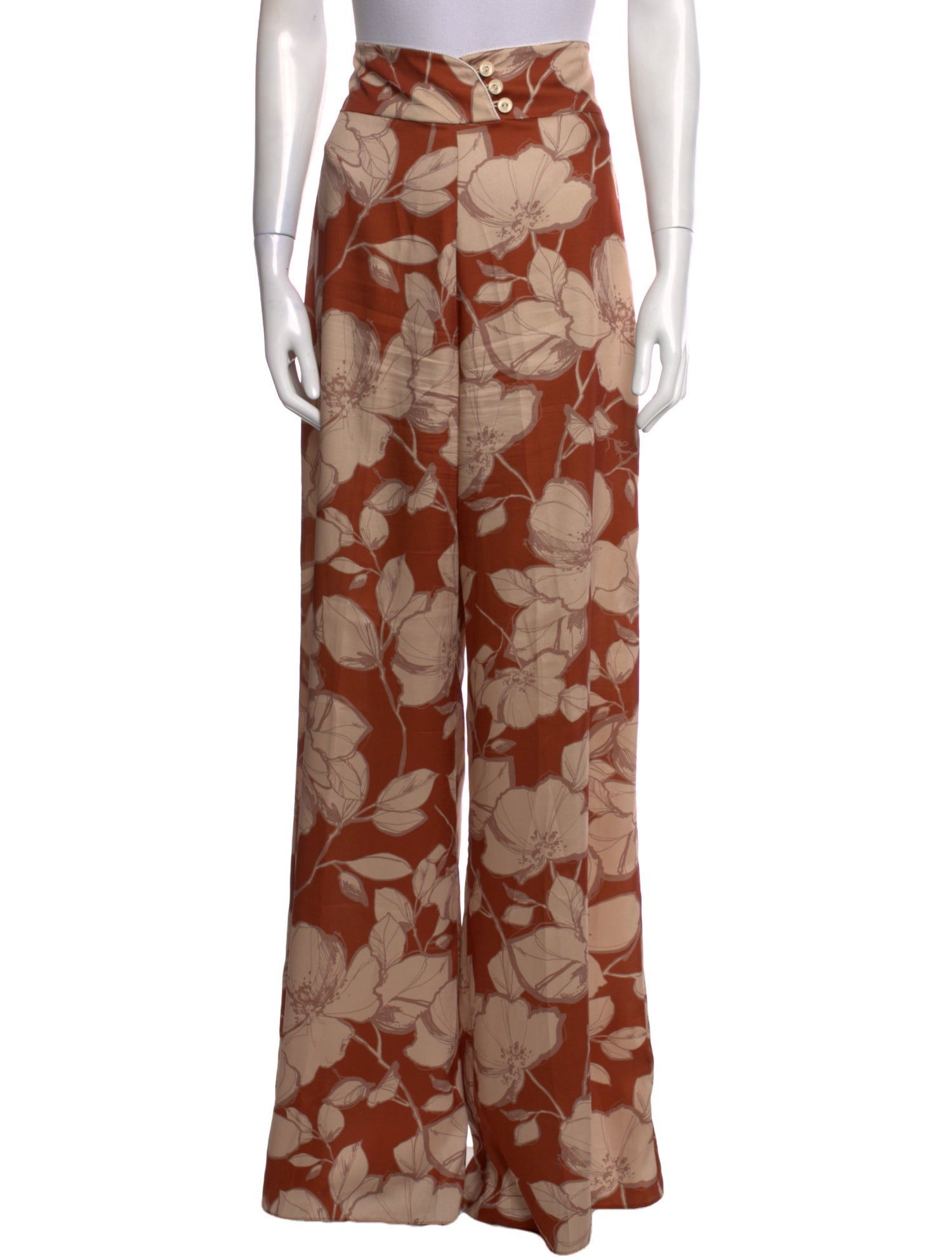 Alexis Floral Print Wide Leg Pants