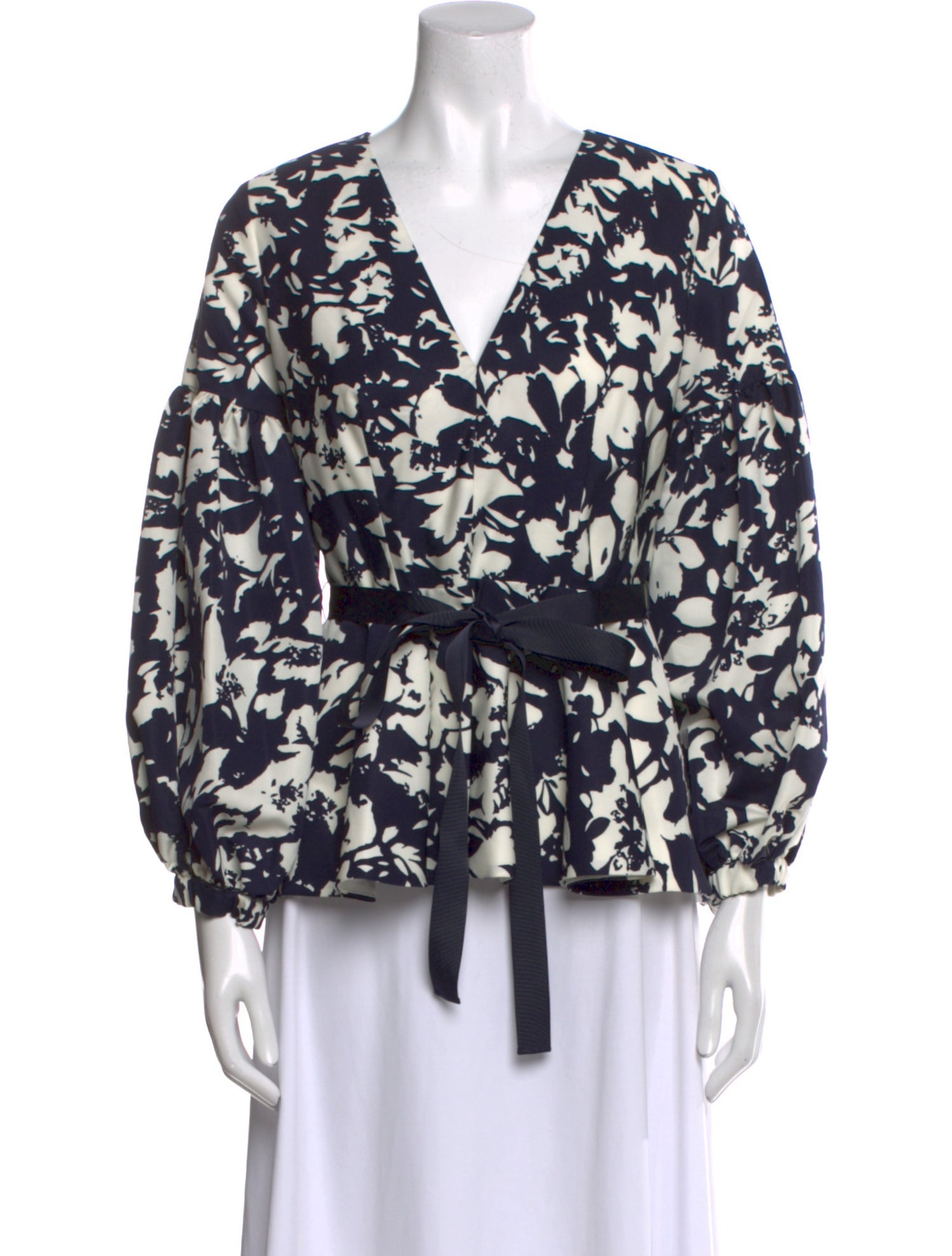 Alexis Printed V-Neck Blouse