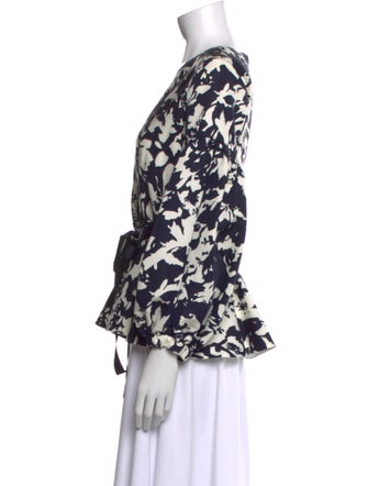 Alexis Printed V-Neck Blouse