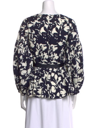 Alexis Printed V-Neck Blouse