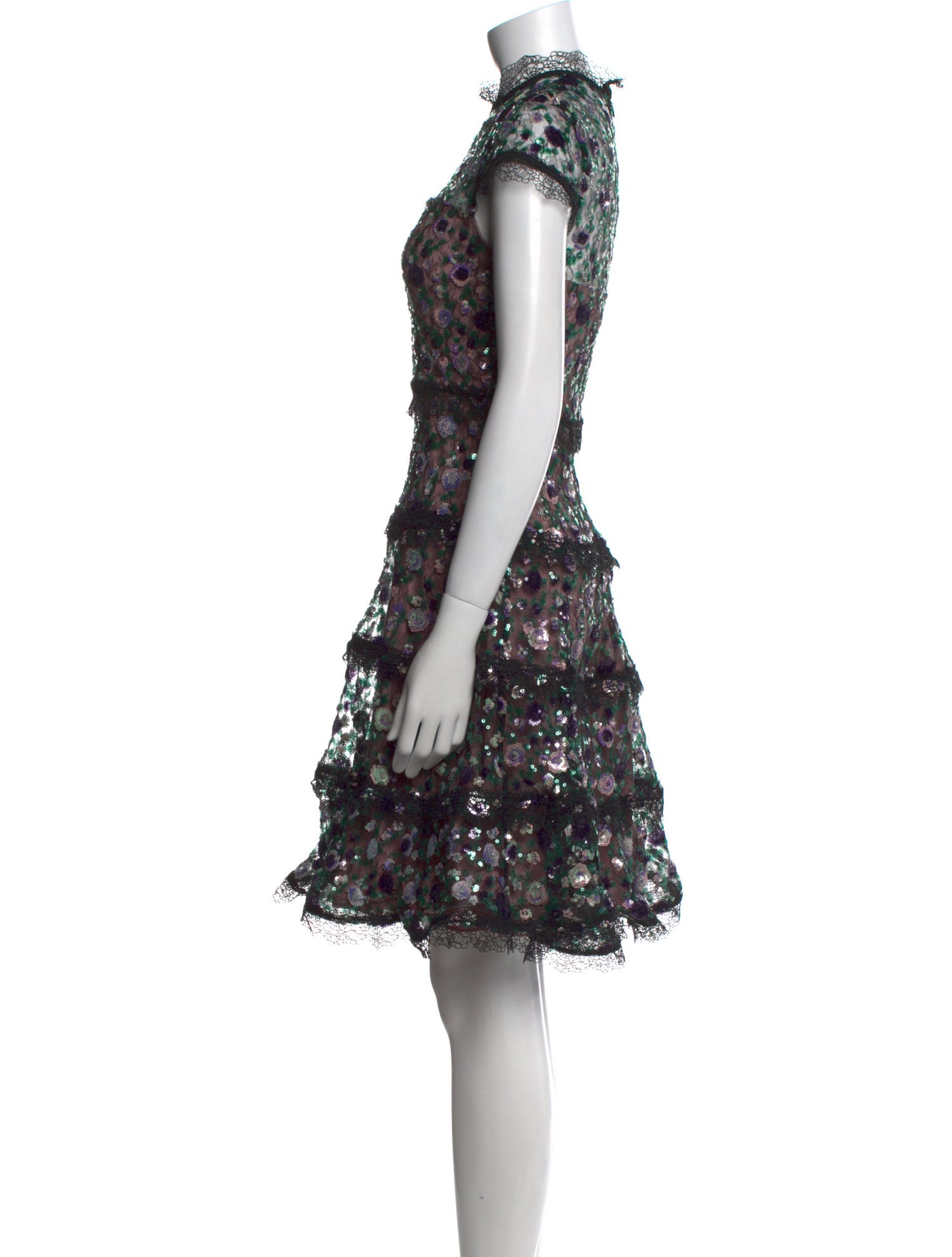 Alexis Patterned Knee-Length Dress