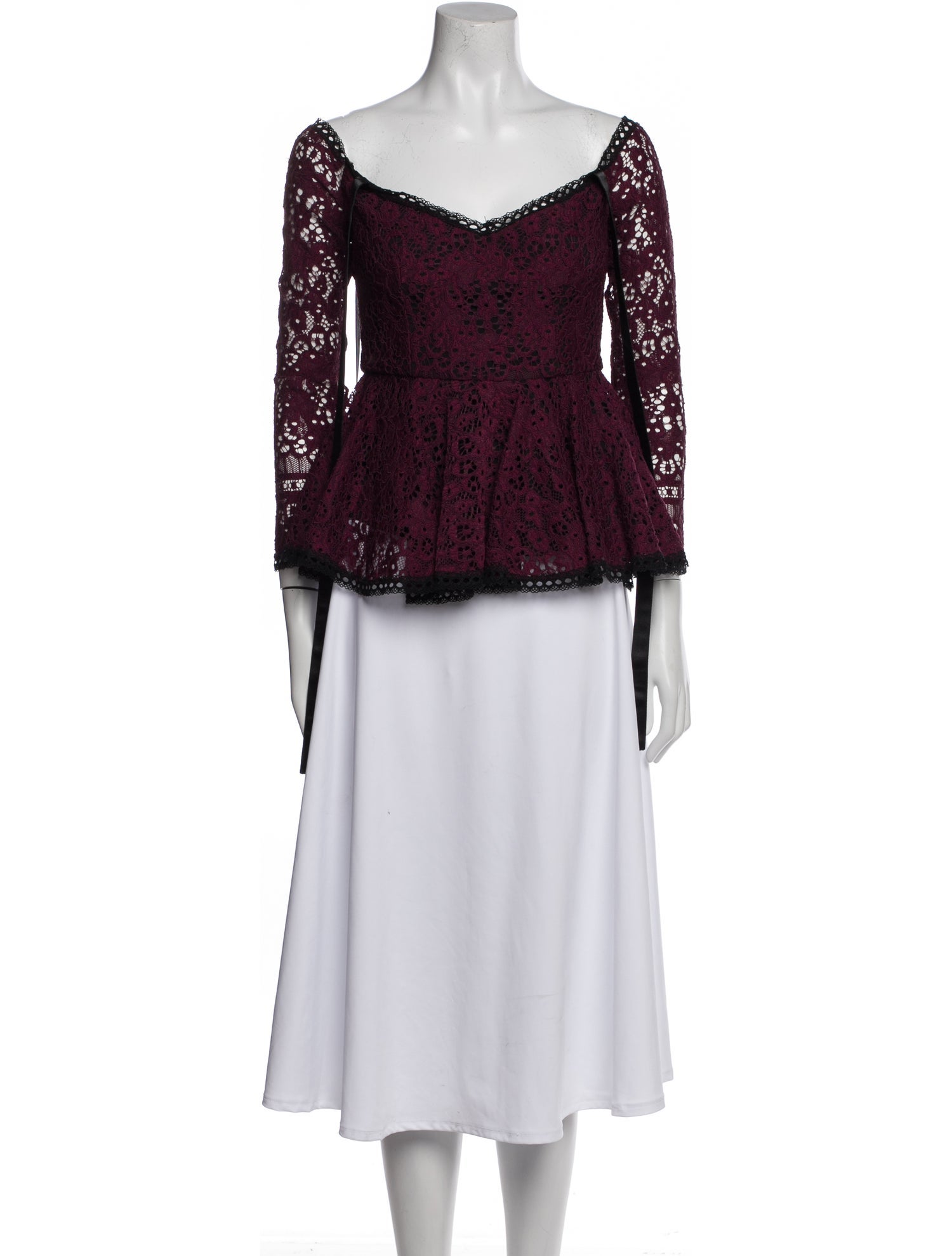 Alexis Nylon Lace Pattern Tunic