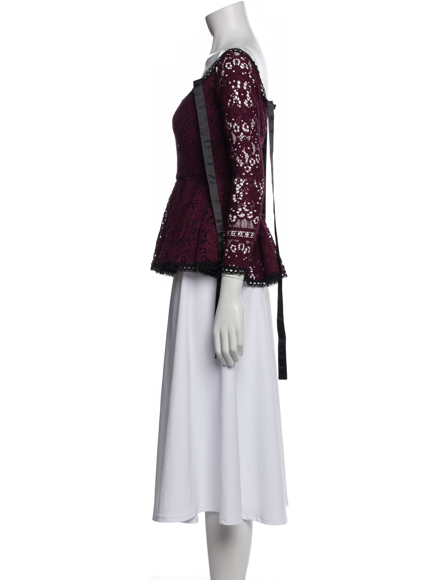 Alexis Nylon Lace Pattern Tunic