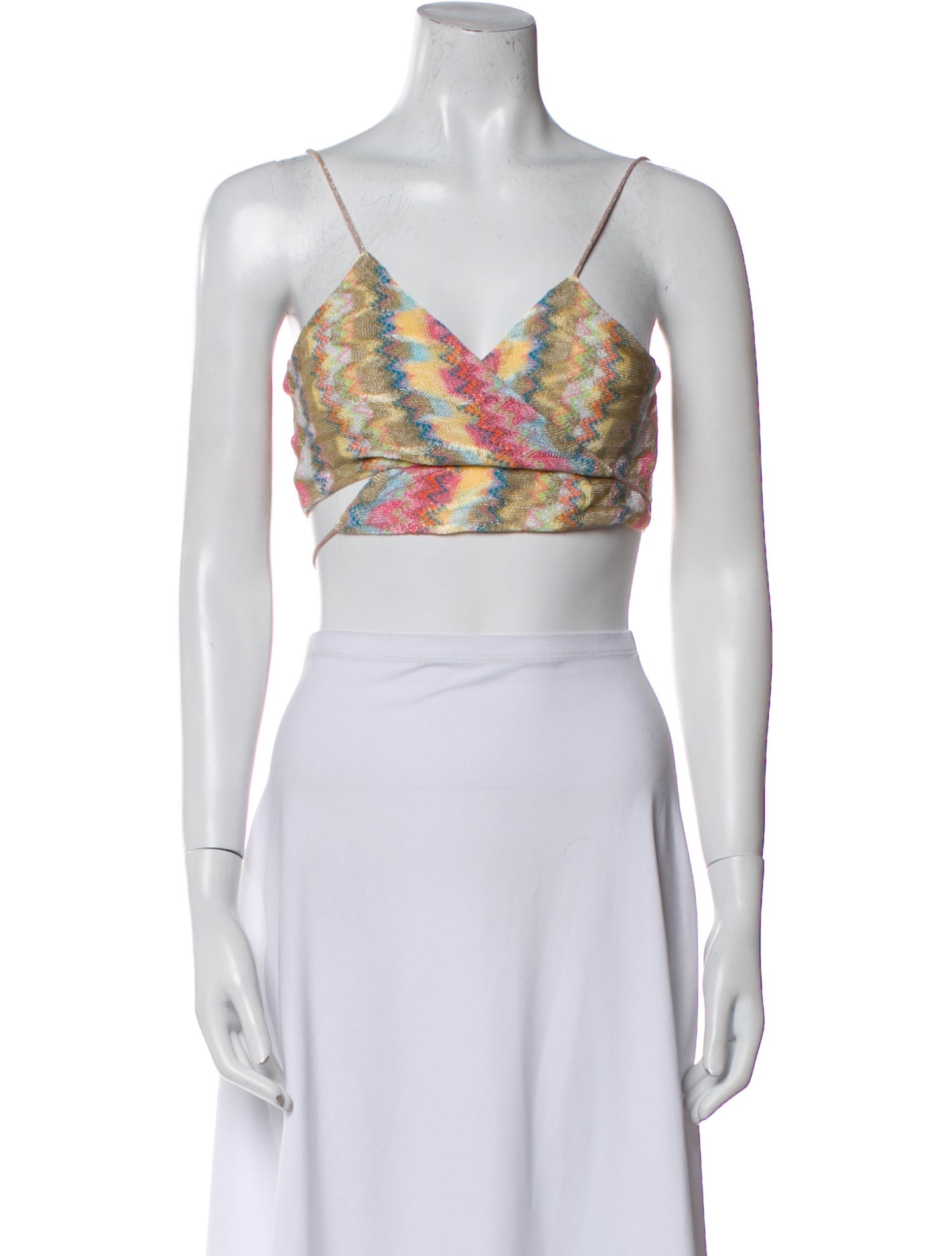 Alexis Floral Print V-Neck Crop Top