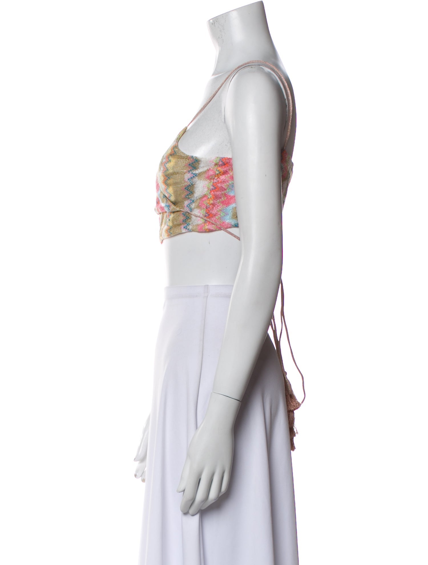 Alexis Floral Print V-Neck Crop Top