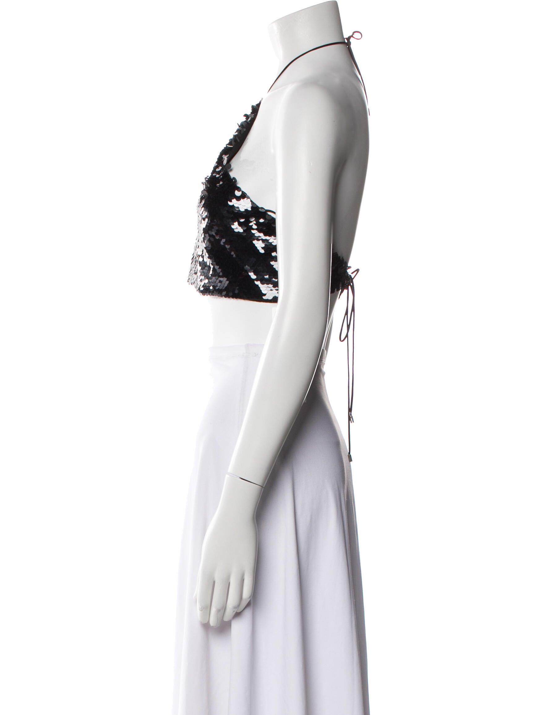 Alexis Halterneck Sleeveless Crop Top