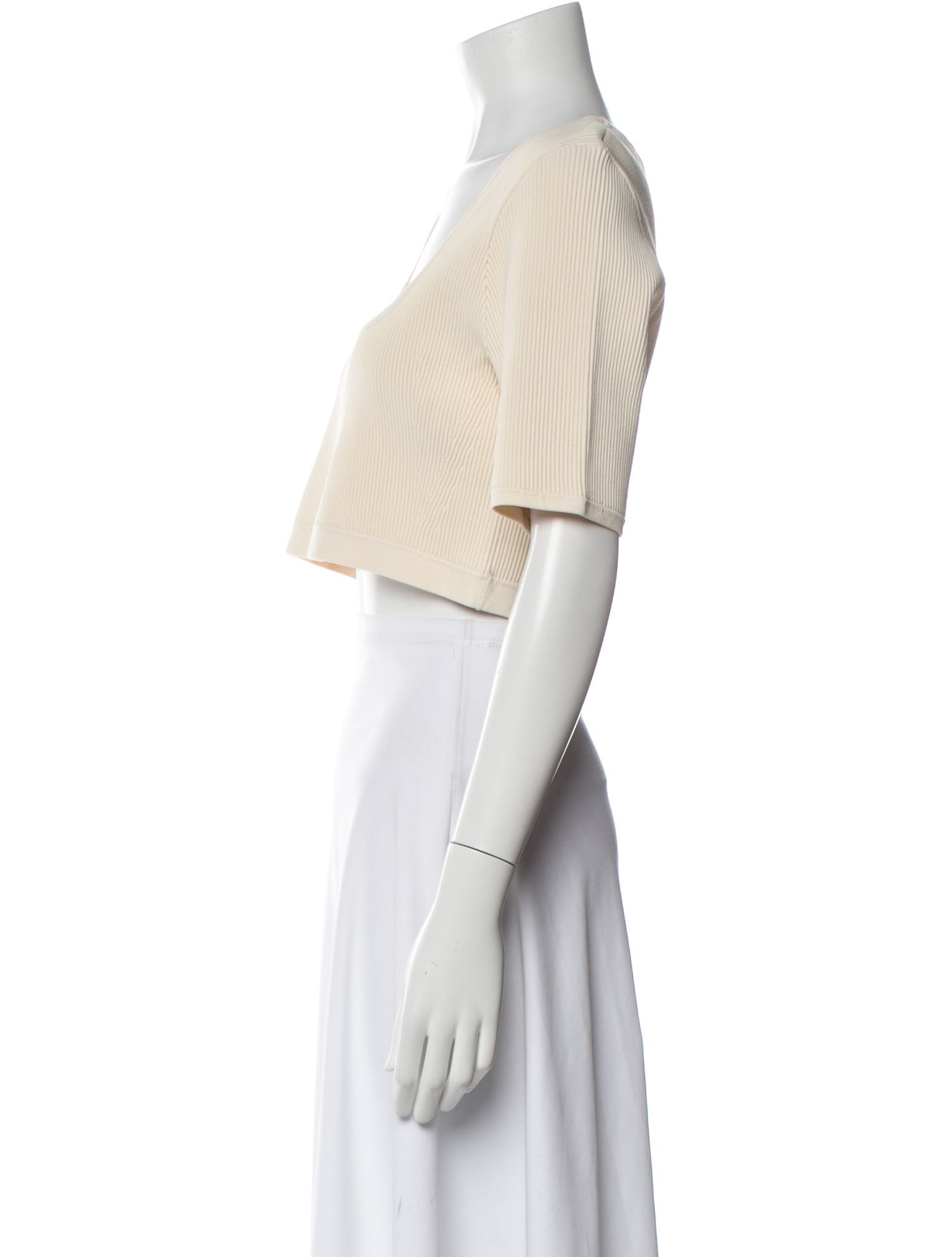 Alexis Square Neckline Short Sleeve Crop Top w/ Tags