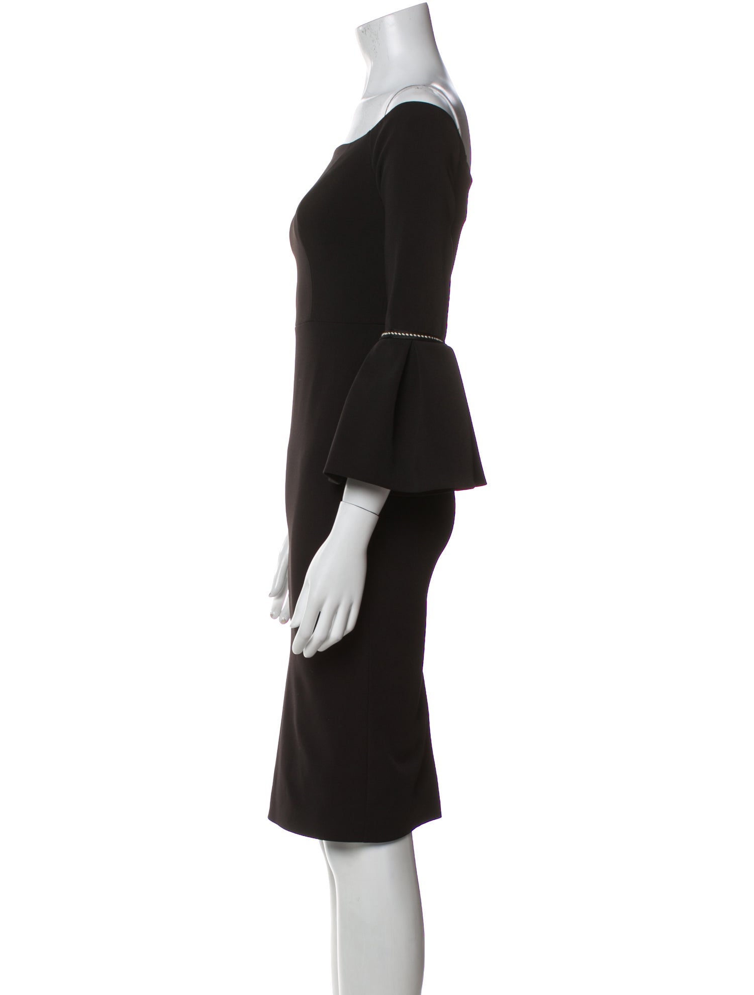 Alexis Bateau Neckline Knee-Length Dress